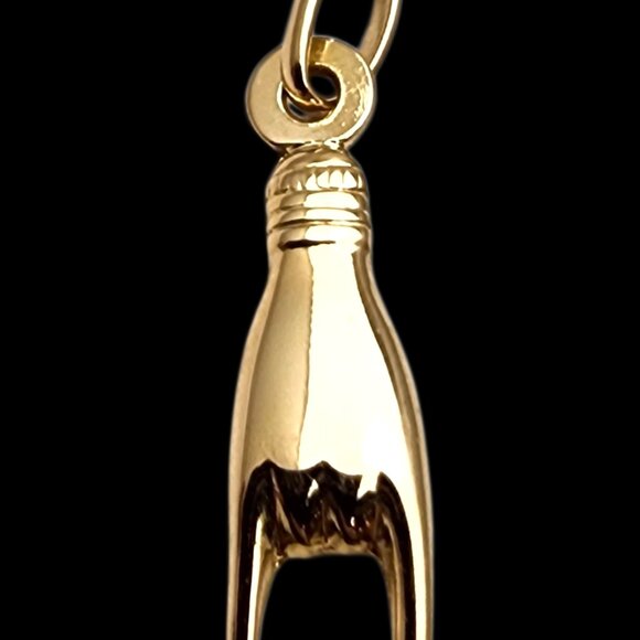 UnoAErre 18 Karat Yellow Gold "Rock On" Pendant #24027 - Picture 3 of 9